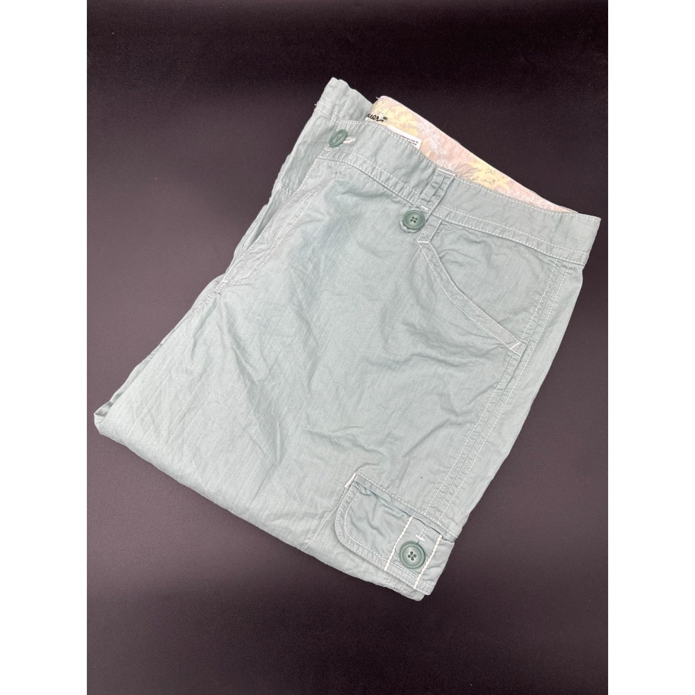 Eddie Bauer Blue Capris Relaxed Fit Casual Wear